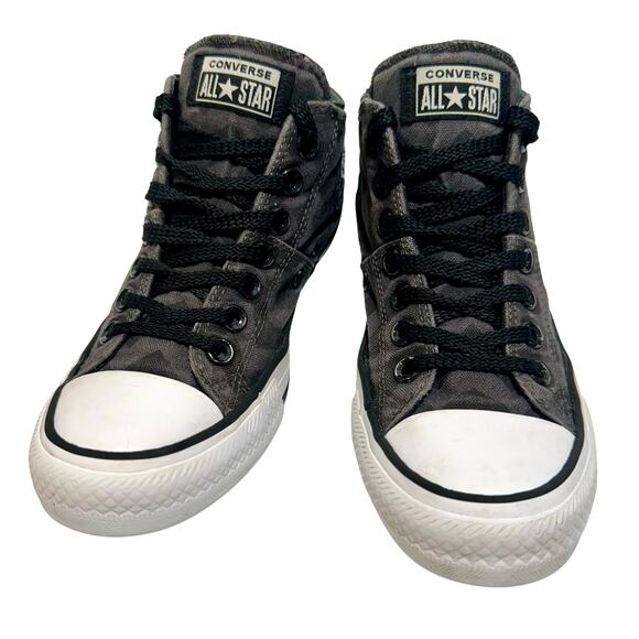 Converse Chuck Taylor All Star High Top Sneakers Women 7 Glam Dunk Distress Gray - Picture 6 of 11